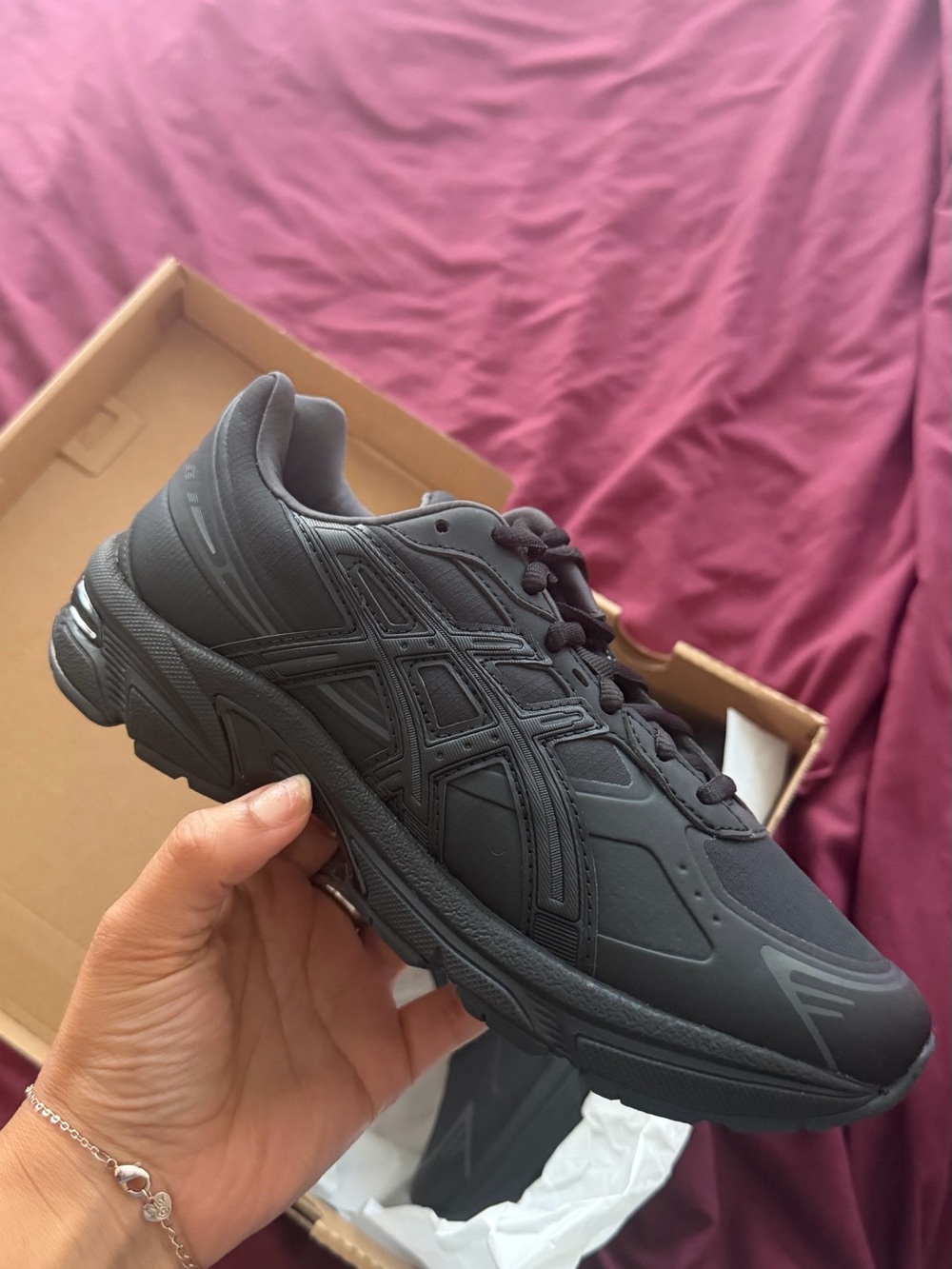 ASICS Women’s  Black All-Black Athletic Sneaker